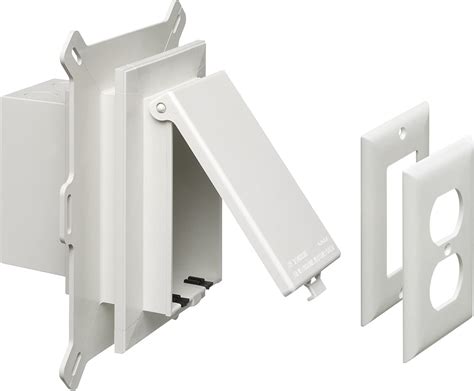 arlington electrical box for vinyl siding|outdoor recessed wall outlet enclosure.